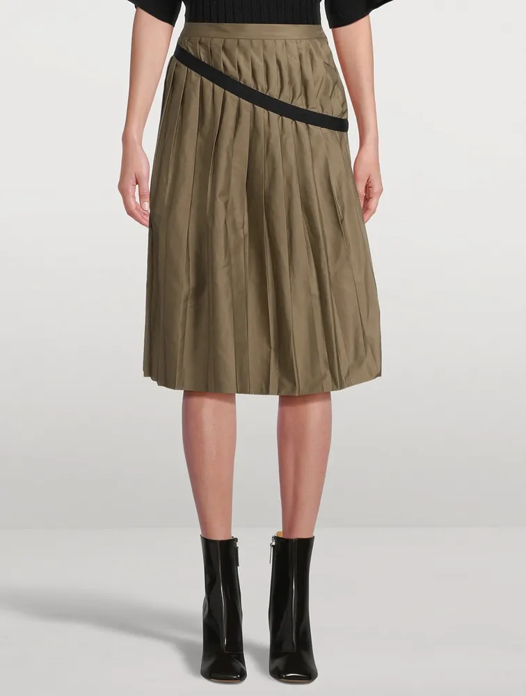 Pleated Midi Skirt