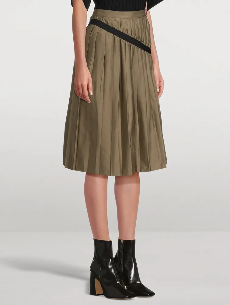 Pleated Midi Skirt