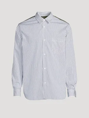 Cotton And Nylon Striped Shirt