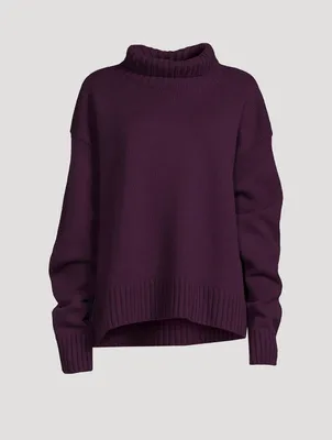Cashmere-Blend Turtleneck Sweater