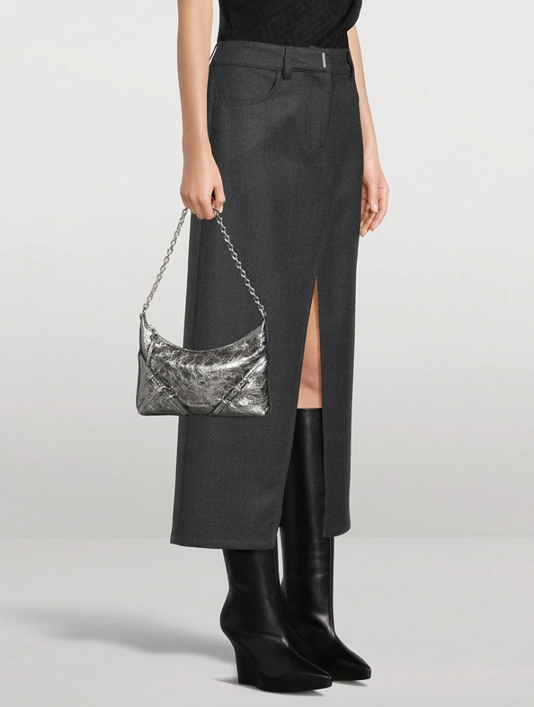 Stretch Wool Midi Skirt