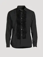 Dress Shirt With Faux Fur