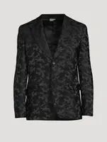 Single-Breasted Jacket Camo Print