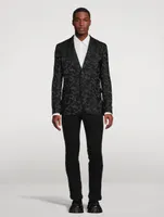 Single-Breasted Jacket Camo Print