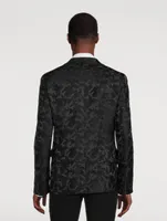 Single-Breasted Jacket Camo Print