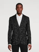 Single-Breasted Jacket Camo Print