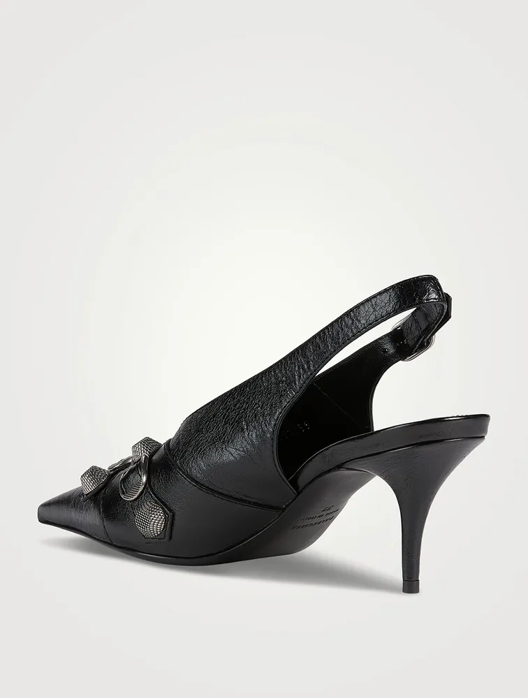 Cagole Leather Slingback Pumps