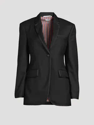 Super 120's Twill Tipping Elongated Sport Coat