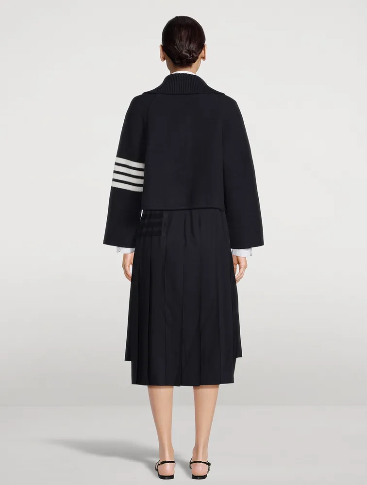 Boiled Wool Milano Cropped Car Coat