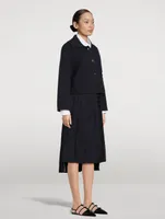 Boiled Wool Milano Cropped Car Coat