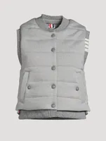 Fine Merino And Jersey Reversible Vest