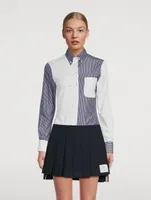 Cotton Shirt Mix Stripe Print