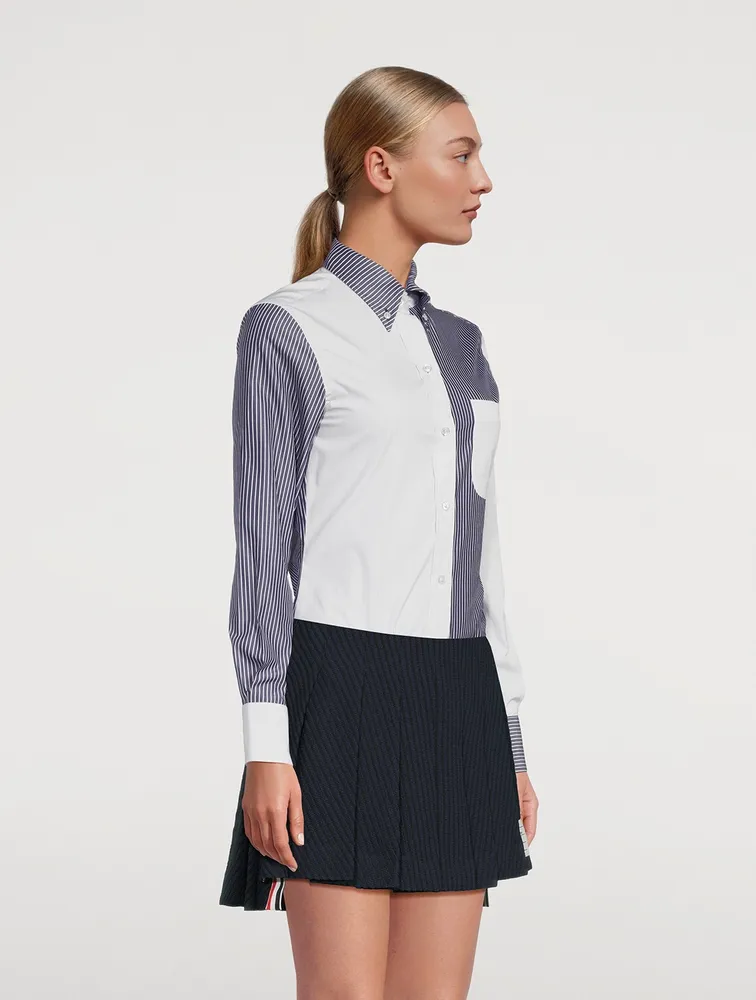 Cotton Shirt Mix Stripe Print