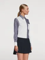 Cotton Shirt Mix Stripe Print