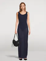 Ribbed Jersey Maxi Dress