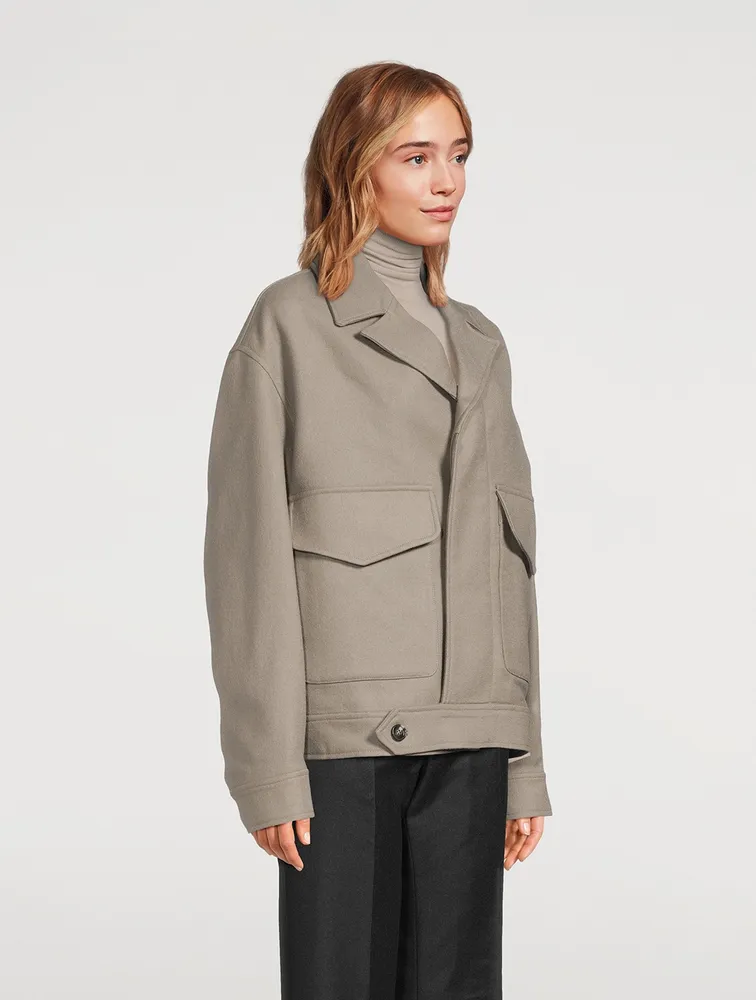 Wool Gabardine Jacket