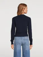 Ami De Cœur Cashmere And Wool Cropped Cardigan