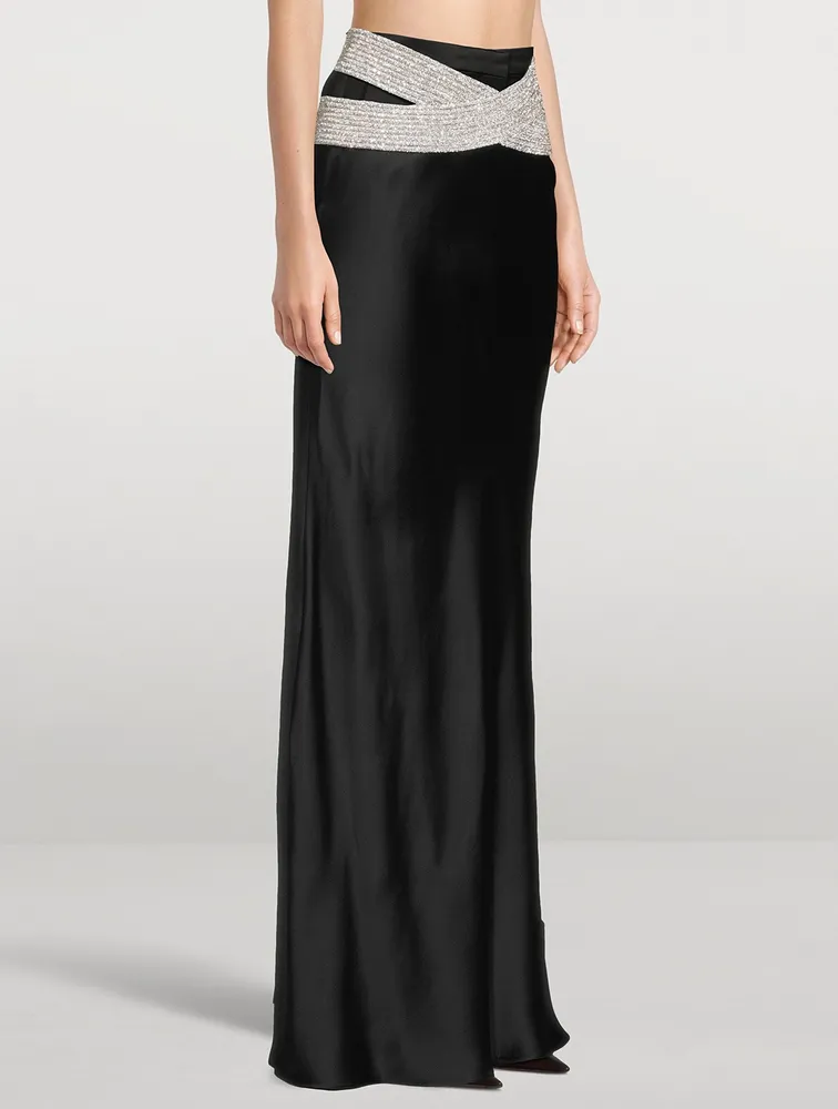 Eternity Crystal Satin Skirt