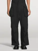 Wide-Leg Cargo Pants