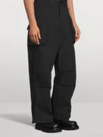 Wide-Leg Cargo Pants