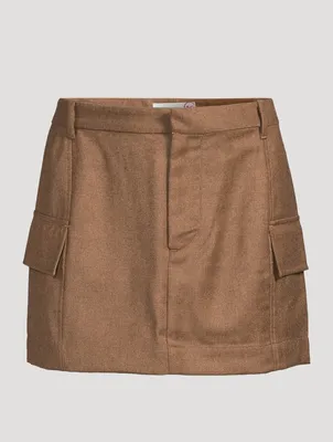 AG x Emrata Colombo Wool Mini Skirt