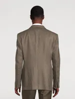 Atticus Wool And Mohair Jacket In Houndstooth Print