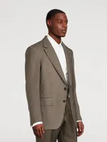 Atticus Wool And Mohair Jacket In Houndstooth Print
