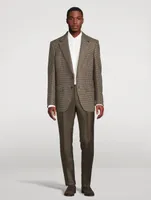 Atticus Wool And Mohair Jacket In Houndstooth Print