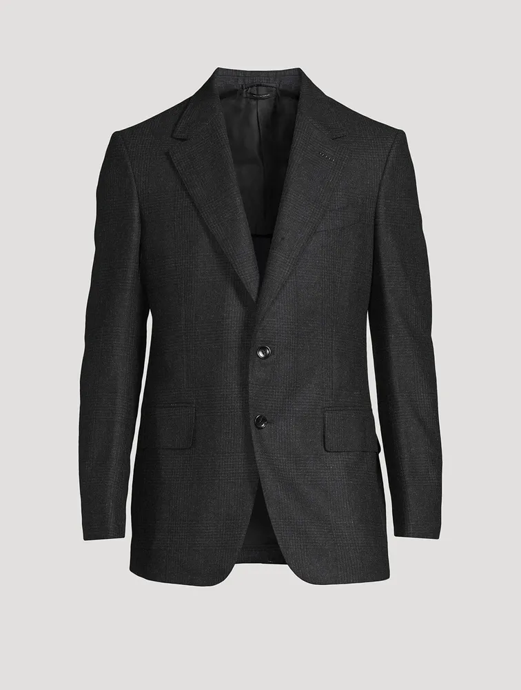 Shelton Wool And Cashmere Jacket Prince Of Wales Print