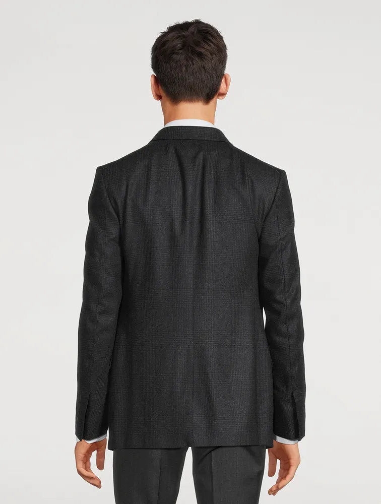 Shelton Wool And Cashmere Jacket Prince Of Wales Print