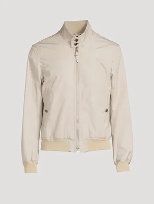 Harrington Cotton Silk Poplin Jacket