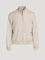 Harrington Cotton Silk Poplin Jacket