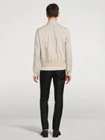 Harrington Cotton Silk Poplin Jacket