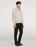 Harrington Cotton Silk Poplin Jacket