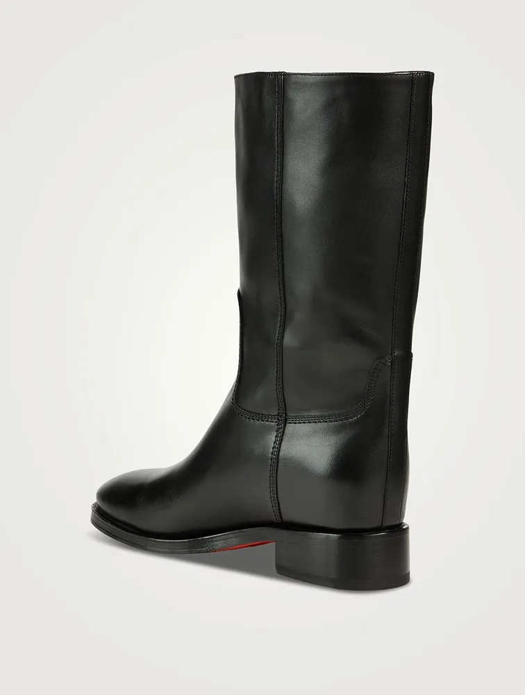 Fleeces Leather Mid-Calf Boots
