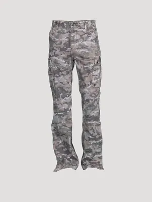 M65 Camo Cargo Kick Flare Jeans