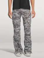 M65 Camo Cargo Kick Flare Jeans