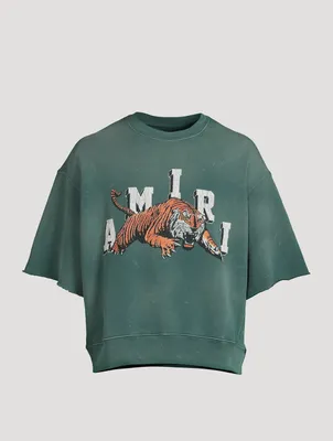 Tiger Crewneck Short-Sleeve Sweatshirt