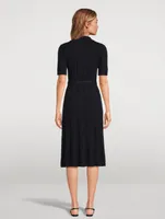 Boiled Merino Polo Midi Dress