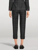 Wool And Cashmere Flannel Trousers Check Print
