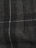 Wool And Cashmere Flannel Trousers Check Print