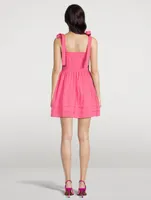 Kammy Tie-Strap Mini Dress