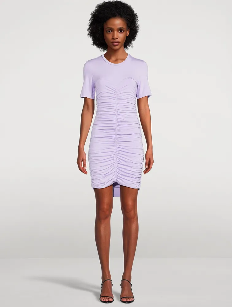 Jaslene Jersey Twist T-Shirt Dress