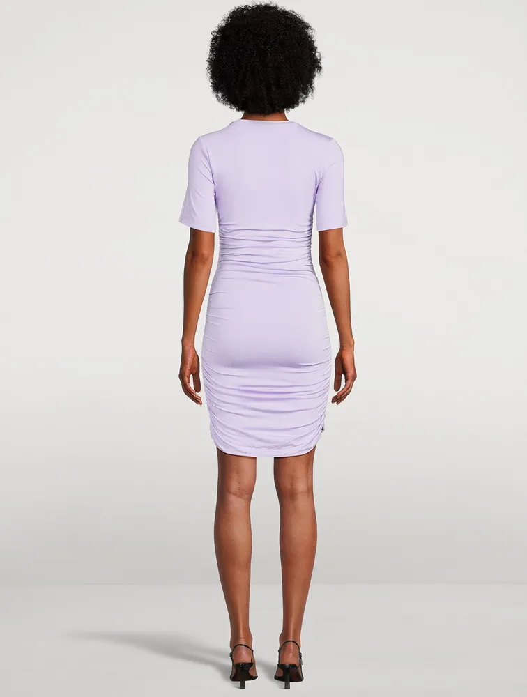 Jaslene Jersey Twist T-Shirt Dress