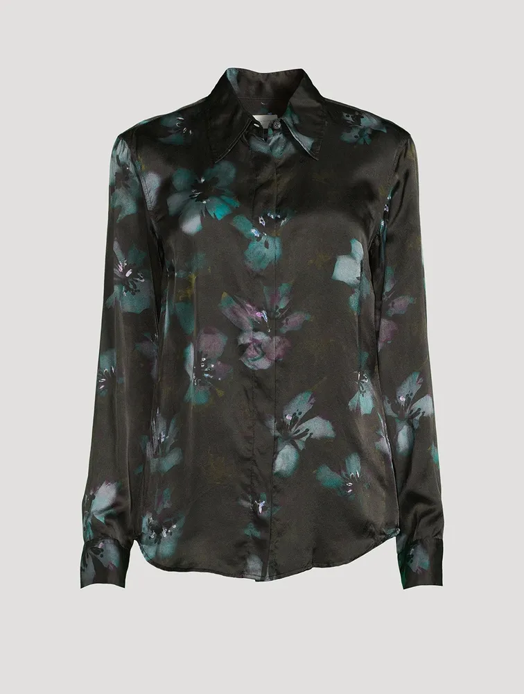 Chowy Silk Shirt Floral Print
