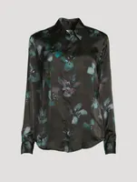 Chowy Silk Shirt Floral Print