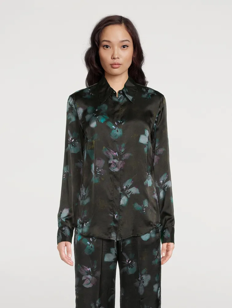 Chowy Silk Shirt Floral Print