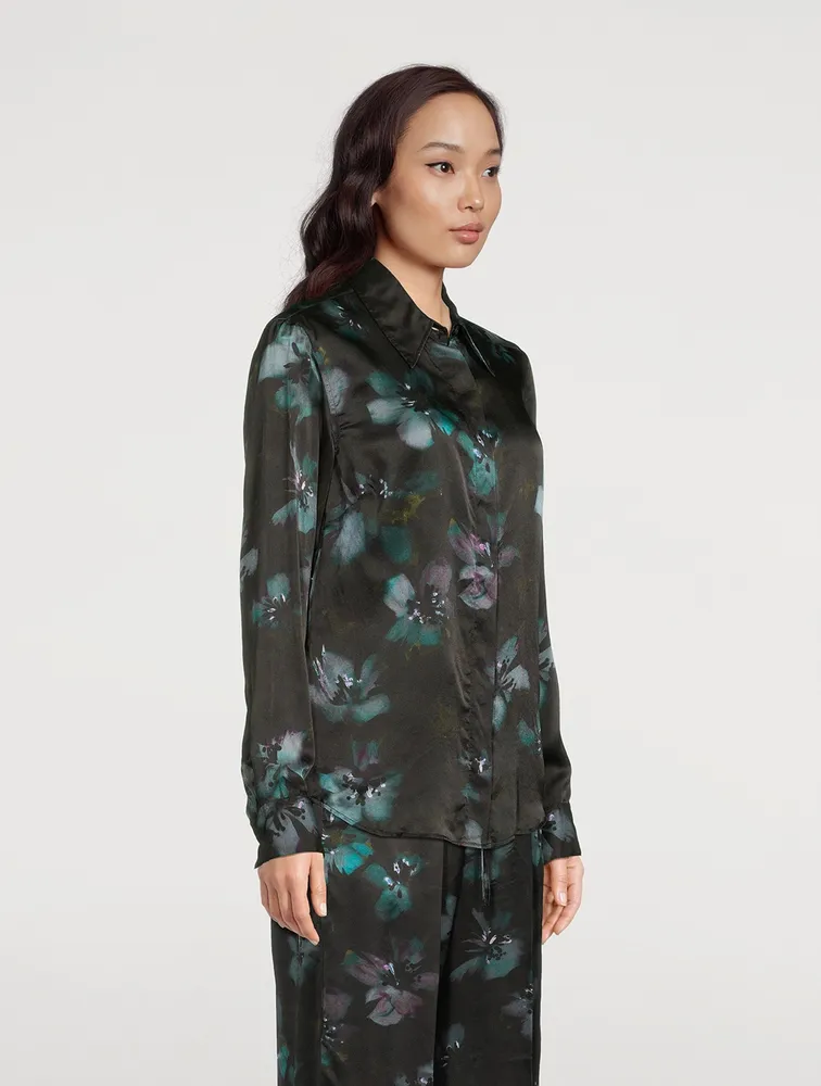 Chowy Silk Shirt Floral Print