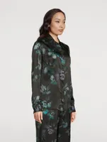 Chowy Silk Shirt Floral Print