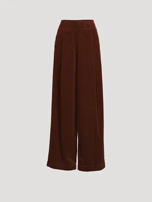 Pila Wide-Leg Corduroy Trousers